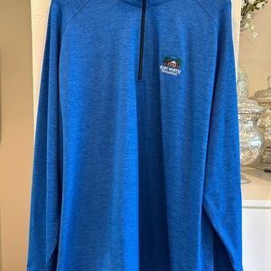 Men's Blue Quarter-Zip Golf Pullover - Fort Worth Invitational